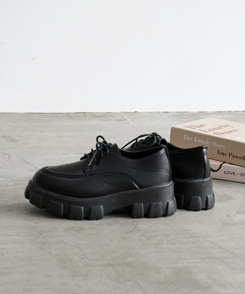 NOFALL(ノーフォール)の「トラックソールレースアップマニッシュ(ドレスシューズ・レディース・ブラック/ホワイト/ブラック系その他・LL/S/M/L)」の7枚目の写真