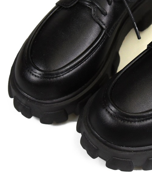 NOFALL(ノーフォール)の「トラックソールレースアップマニッシュ(ドレスシューズ・レディース・ブラック/ホワイト/ブラック系その他・LL/S/M/L)」の8枚目の写真
