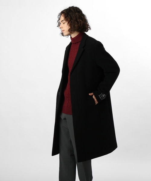 tk.TAKEO KIKUCHI(ティーケータケオキクチ)の「◆【S~3L】LATORRE メルトンチェスターコート(チェスターコート・メンズ・ブラック/ライトベージュ・01/02/03/04/05)」の8枚目の写真