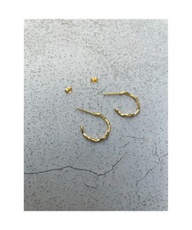 waving small hoop pierce【Silver925】
