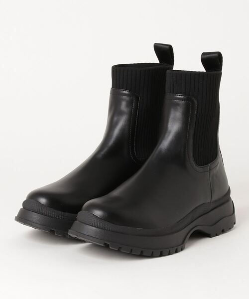 B'2nd（ビーセカンド）の「ｻｲﾄﾞｺﾞｱﾌﾞｰﾂ（ブーツ・レディース・ホワイト/ブラック・24.5/23.5）」の2枚目の写真