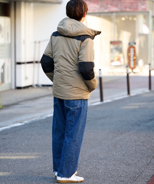 DISCOAT(ディスコート)の「切替ボリュームフード中綿ジャケット DISCOAT(ディスコート)の「切替ボリュームフード中綿ジャケット