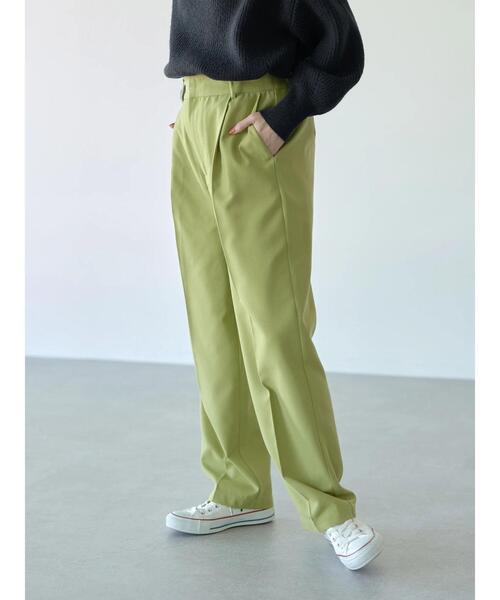 earth music&ecology(アースミュージックアンドエコロジー)の「ワイドストレートパンツ *(スラックス・レディース・ライトグレー/その他9/イエロー・M/L)」の12枚目の写真