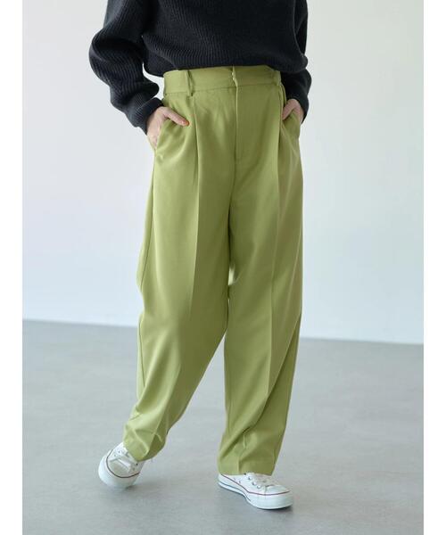 earth music&ecology(アースミュージックアンドエコロジー)の「ワイドストレートパンツ *(スラックス・レディース・ライトグレー/その他9/イエロー・M/L)」の13枚目の写真