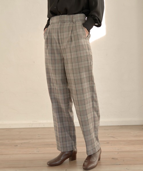 earth music&ecology(アースミュージックアンドエコロジー)の「ワイドストレートパンツ *(スラックス・レディース・ライトグレー/その他9/イエロー・M/L)」の3枚目の写真