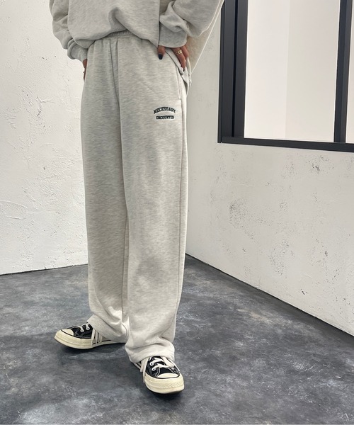 apres jour mignon(アプレジュールミニョン)の「刺繍ロゴ入りスウェットパンツ【SETUP可能】【ZOZOTOWN限定アイテム】(スウェットパンツ・レディース・ナチュラル/ダークグリーン/ブラック/パープル・SMALL/X-LARGE/MEDIUM)」の13枚目の写真