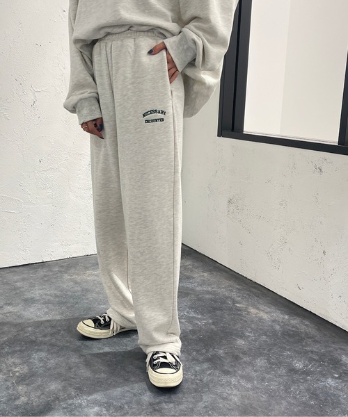 apres jour mignon(アプレジュールミニョン)の「刺繍ロゴ入りスウェットパンツ【SETUP可能】【ZOZOTOWN限定アイテム】(スウェットパンツ・レディース・ナチュラル/ダークグリーン/ブラック/パープル・SMALL/X-LARGE/MEDIUM)」の14枚目の写真