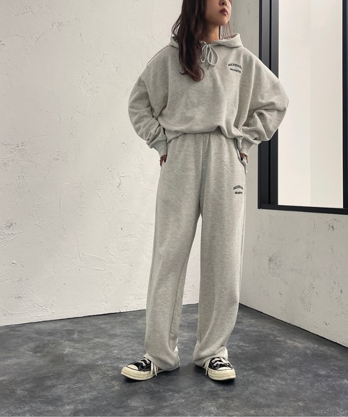 apres jour mignon(アプレジュールミニョン)の「刺繍ロゴ入りスウェットパンツ【SETUP可能】【ZOZOTOWN限定アイテム】(スウェットパンツ・レディース・ナチュラル/ダークグリーン/ブラック/パープル・SMALL/X-LARGE/MEDIUM)」の18枚目の写真