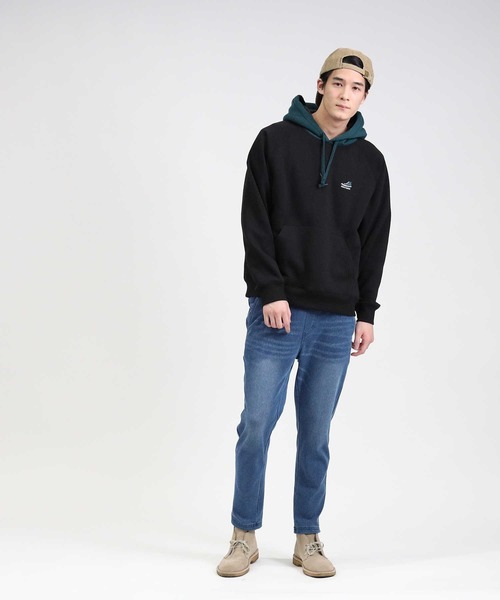 CONVERSE(コンバース)の「【CONVERSE】裏ボアパーカー(パーカー・メンズ・ブラック/ベージュ・M/L/XL)」の5枚目の写真