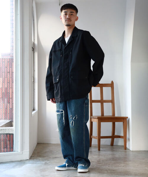 BEAMS(ビームス)の「BEAMS / タイプ F1 ジャケット(ミリタリージャケット・メンズ・ブラック/オリーブ・S/M/L/XL)」の3枚目の写真