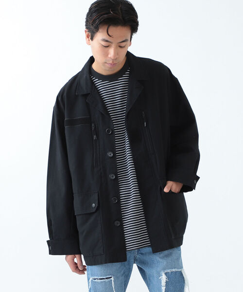 BEAMS(ビームス)の「BEAMS / タイプ F1 ジャケット(ミリタリージャケット・メンズ・ブラック/オリーブ・S/M/L/XL)」の12枚目の写真