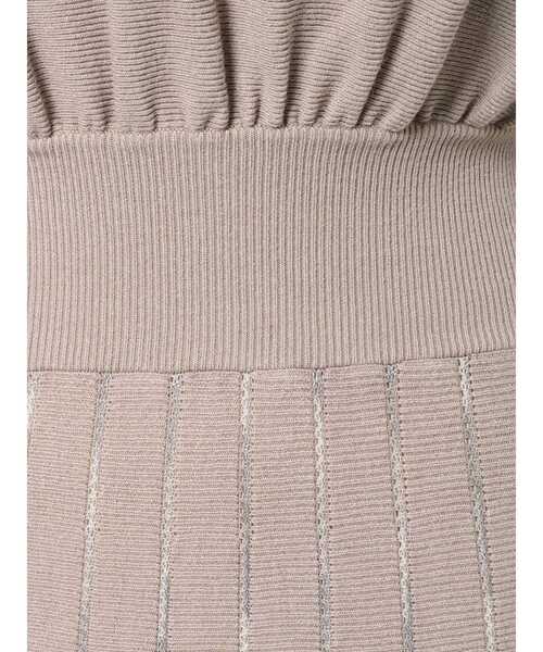 LAGUNAMOON（ラグナムーン）の「ミックスカラーパターンニットワンピース（ワンピース・レディース・ライトグレー/オレンジ/クリーム・SMALL/MEDIUM）」の18枚目の写真