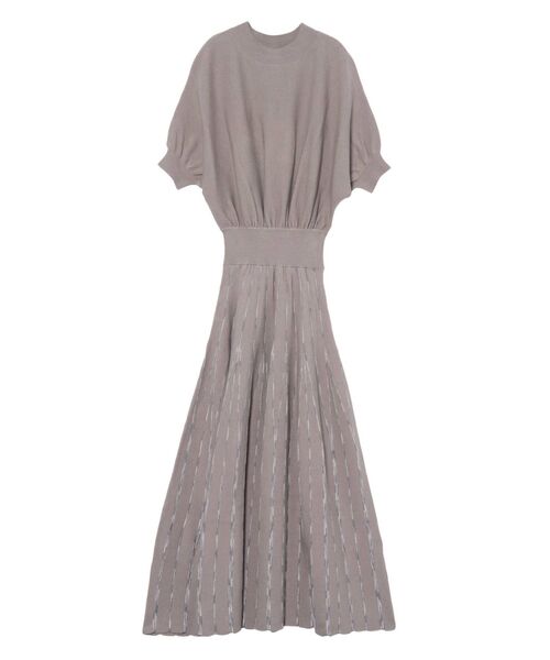 LAGUNAMOON（ラグナムーン）の「ミックスカラーパターンニットワンピース（ワンピース・レディース・ライトグレー/オレンジ/クリーム・SMALL/MEDIUM）」の21枚目の写真