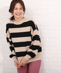 SHOO・LA・RUE | もちもちボーダーニット(ニット/セーター)