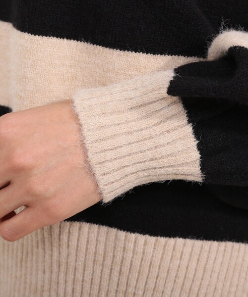 SHOO・LA・RUE（シューラルー）の「◆もちもちボーダーニット（ニット/セーター・レディース・ベージュ系その他2/ブラック系2/ブルー系7/ライトイエロー系3・00）」の21枚目の写真