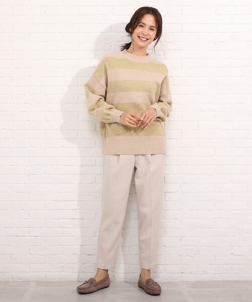 SHOO・LA・RUE（シューラルー）の「◆もちもちボーダーニット（ニット/セーター・レディース・ベージュ系その他2/ブラック系2/ブルー系7/ライトイエロー系3・00）」の20枚目の写真