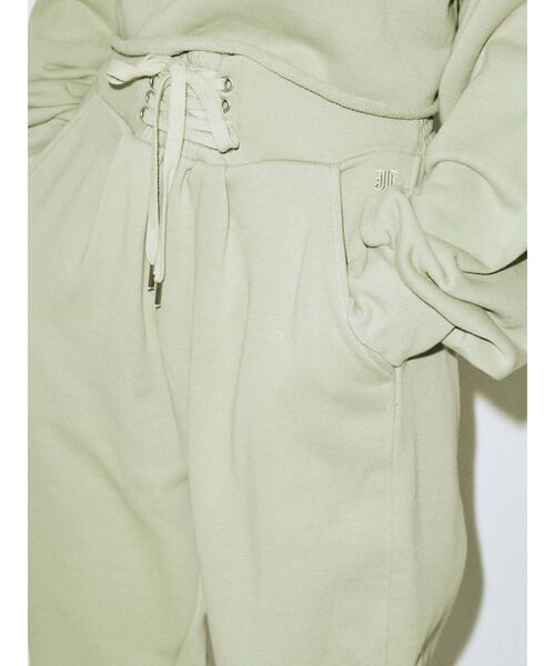 jouetie（ジュエティ）の「レースアップジョガーパンツ【セットアップ対応】（スウェットパンツ・レディース・ブラック/グレー/グリーン・MEDIUM）」の5枚目の写真