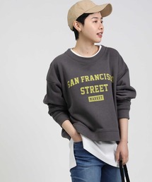 HONEYSUCKLE ROSE | 【HONEYSUCKLE ROSE】カレッジショートクルースウェット(スウェット)