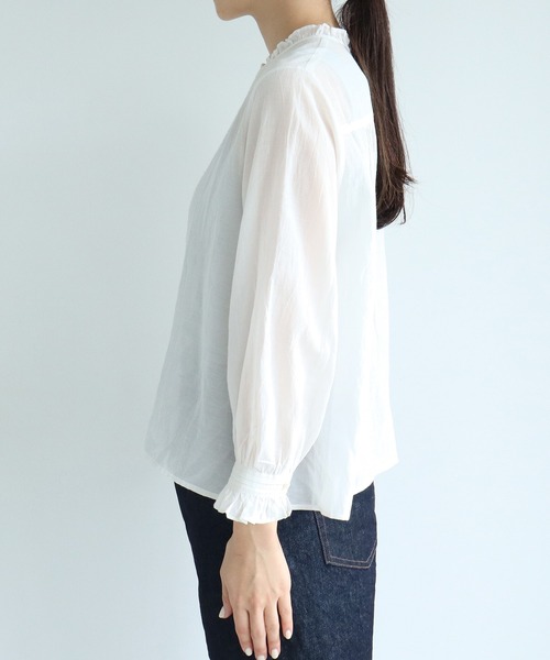 yuni（ユニ ）の「インドsushivoil flower刺繍ブラウス（シャツ