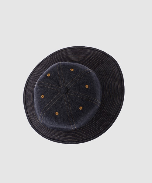 SASQUATCHfabrix.(サスクワァッチファブリックス)の「DENIM EARMUFF HAT(ハット・メンズ・ブラック/ネイビー系・M/L)」の4枚目の写真
