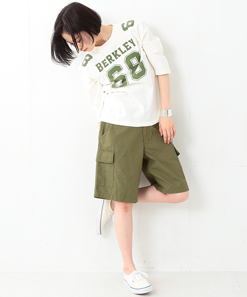 BEAMS BOY（ビームスボーイ）の「BEAMS BOY / Rip 6ポケット ショーツ（その他パンツ・レディース・オリーブ/その他1・ONE SIZE）」の19枚目の写真