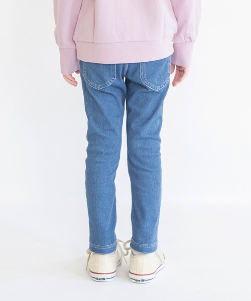 BRANSHES（ブランシェス）の「デニムニットロングパンツ（デニムパンツ・キッズ・ブルー/ネイビー・100/140/110/130/90/150/120）」の18枚目の写真