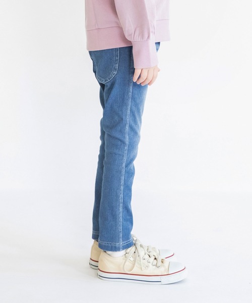 BRANSHES（ブランシェス）の「デニムニットロングパンツ（デニムパンツ・キッズ・ブルー/ネイビー・100/140/110/130/90/150/120）」の17枚目の写真