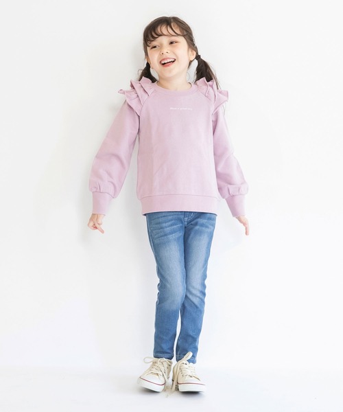 BRANSHES（ブランシェス）の「デニムニットロングパンツ（デニムパンツ・キッズ・ブルー/ネイビー・100/140/110/130/90/150/120）」の20枚目の写真