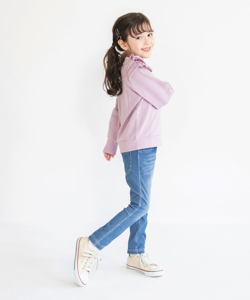 BRANSHES（ブランシェス）の「デニムニットロングパンツ（デニムパンツ・キッズ・ブルー/ネイビー・100/140/110/130/90/150/120）」の21枚目の写真