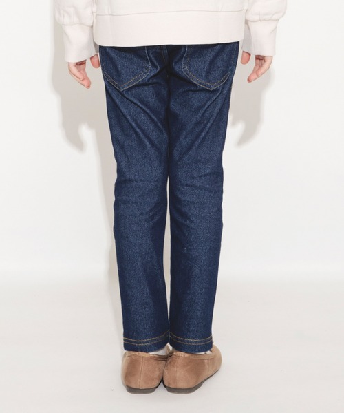 BRANSHES（ブランシェス）の「デニムニットロングパンツ（デニムパンツ・キッズ・ブルー/ネイビー・100/140/110/130/90/150/120）」の5枚目の写真