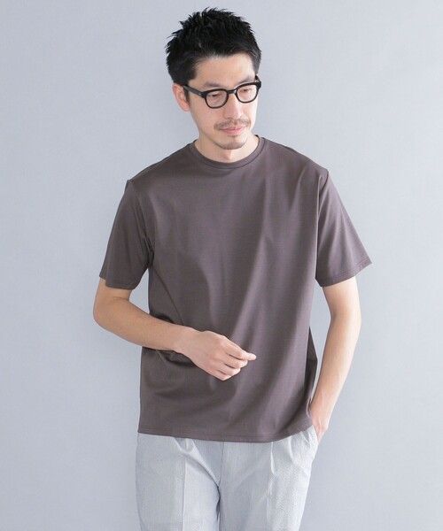 SHIPS(シップス)の「SHIPS: ALBINI クルーネック 無地 Tシャツ(Tシャツ/カットソー・メンズ・ホワイト/ブラック/ダークグレー/ネイビー/チャコールグレー・SMALL/MEDIUM/LARGE/X-LARGE)」の8枚目の写真