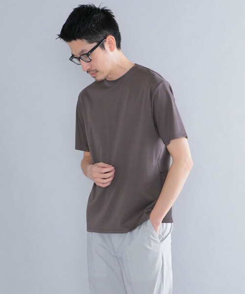 SHIPS(シップス)の「SHIPS: ALBINI クルーネック 無地 Tシャツ(Tシャツ/カットソー・メンズ・ホワイト/ブラック/ダークグレー/ネイビー/チャコールグレー・SMALL/MEDIUM/LARGE/X-LARGE)」の10枚目の写真
