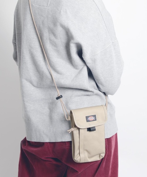 Dickies（ディッキーズ）の「【DICKIES/ディッキーズ】DK TC TWILL NECK POUCH/ツイルネックポーチ（ポーチ・レディース・ブラック/ベージュ/チャコールグレー・FREE）」の3枚目の写真