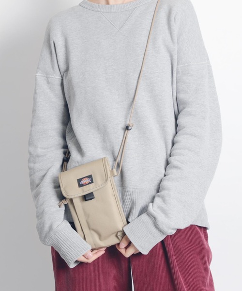 Dickies（ディッキーズ）の「【DICKIES/ディッキーズ】DK TC TWILL NECK POUCH/ツイルネックポーチ（ポーチ・レディース・ブラック/ベージュ/チャコールグレー・FREE）」の6枚目の写真