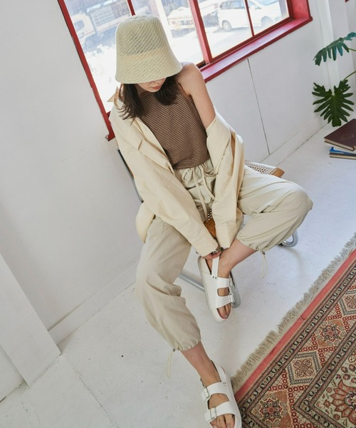 Auntie Rosa Holiday(アンティローザホリデー)の「ナイロンドロストベイカーパンツ(その他パンツ・レディース・カーキ/オレンジ/アイボリー・SMALL/MEDIUM)」の5枚目の写真