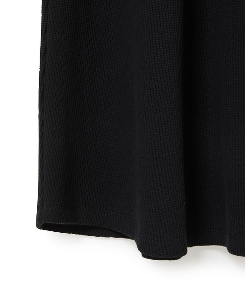 ADAM ET ROPE'（アダムエロペ）の「【一部直営店舗・WEB限定】ショートカーディガンコンビワッフルワンピース（ワンピース・レディース・ブラック/ベージュ系その他・FREE）」の16枚目の写真