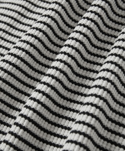 ADAM ET ROPE'（アダムエロペ）の「【一部直営店舗・WEB限定】ショートカーディガンコンビワッフルワンピース（ワンピース・レディース・ブラック/ベージュ系その他・FREE）」の19枚目の写真