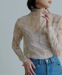 miette | ﾎﾞﾄﾙﾈｯｸﾌﾟﾘﾝﾄｼｱｰﾄｯﾌﾟｽ(Tシャツ/カットソー)