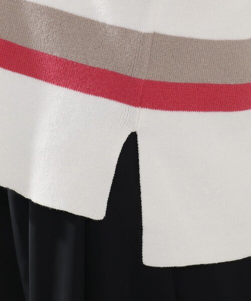 DRESKIP(ドレスキップ)の「◆ガンガン洗える!USAコットンボーダー総針ニット(ニット/セーター・レディース・ブラック系2/ベージュ系その他2/グリーン系その他4/ネイビー系2/ピンク系7/ベージュ系その他5・03/04/02)」の13枚目の写真