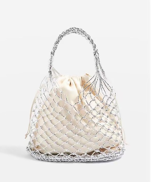 MAISON BREEZE(メゾンブリーズ)の「【MAISON BREEZE】メタリックメッシュバッグ SCCH70(ハンドバッグ・レディース・ゴールド/シルバー・FREE)」の2枚目の写真