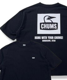 【ムラサキスポーツ別注】CHUMS/チャムス ヘビーウエイト オーバーサイズ バックプリントTシャツ/BOOBY Square Logo Tshirt CH01-2101