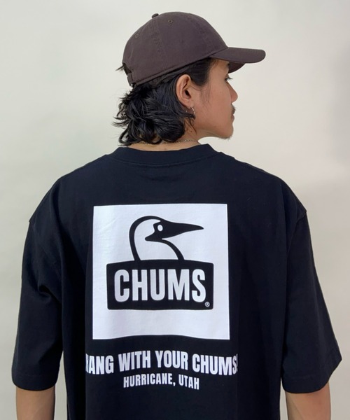 CHUMS(チャムス)の「【ムラサキスポーツ別注】CHUMS/チャムス ヘビーウエイト オーバーサイズ バックプリントTシャツ/BOOBY Square Logo Tshirt CH01-2101(Tシャツ/カットソー・メンズ・ベージュ/ホワイト/ブラック・XL/L/S/M)」の20枚目の写真