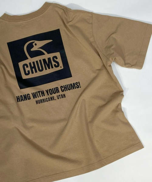 CHUMS(チャムス)の「【ムラサキスポーツ別注】CHUMS/チャムス ヘビーウエイト オーバーサイズ バックプリントTシャツ/BOOBY Square Logo Tshirt CH01-2101(Tシャツ/カットソー・メンズ・ベージュ/ホワイト/ブラック・XL/L/S/M)」の15枚目の写真