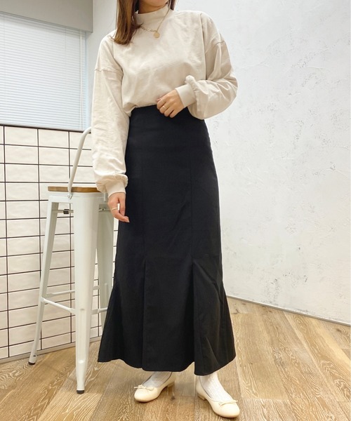 apres jour(アプレジュール)の「モックネックロンT【ZOZOTOWN限定アイテム】(Tシャツ/カットソー・レディース・ライトブルー/ブラック/アイボリー/ピンク/オフホワイト・X-LARGE/フリー)」の17枚目の写真