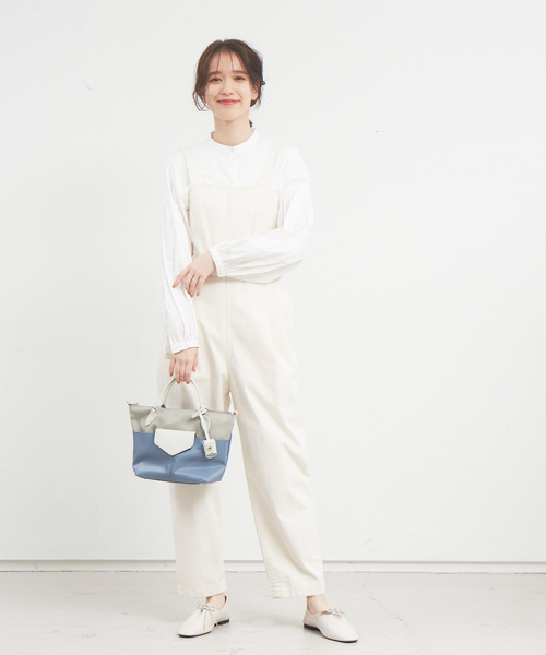 LOWELL things（ロウェル　シングス）の「Porter mini/ﾌﾗｯﾌﾟﾅｲﾛﾝﾄｰﾄ（トートバッグ・レディース・ライトブルー/ベージュ/ネイビー/ライトグレー・フリー）」の7枚目の写真