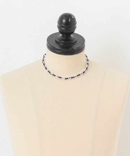 SENSE OF PLACE by URBAN RESEARCH(センスオブプレイスバイアーバンリサーチ)の「フラワービーズネックレス(ネックレス・メンズ・ブラック・ONE)」の3枚目の写真