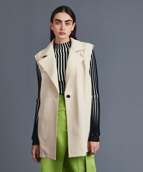 UNITED TOKYO（ユナイテッドトウキョウ）の「ダブルカラー２wayトレンチコート（ダウンジャケット/コート・レディース・ブラック/カーキ/アイボリー・FREE）」の10枚目の写真