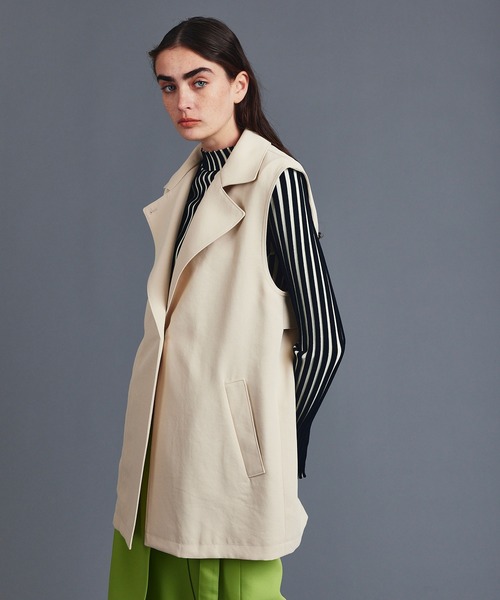 UNITED TOKYO（ユナイテッドトウキョウ）の「ダブルカラー２wayトレンチコート（ダウンジャケット/コート・レディース・ブラック/カーキ/アイボリー・FREE）」の11枚目の写真