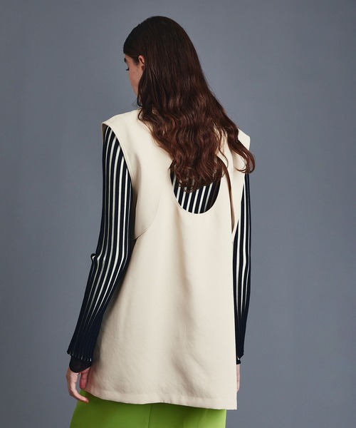 UNITED TOKYO（ユナイテッドトウキョウ）の「ダブルカラー２wayトレンチコート（ダウンジャケット/コート・レディース・ブラック/カーキ/アイボリー・FREE）」の12枚目の写真