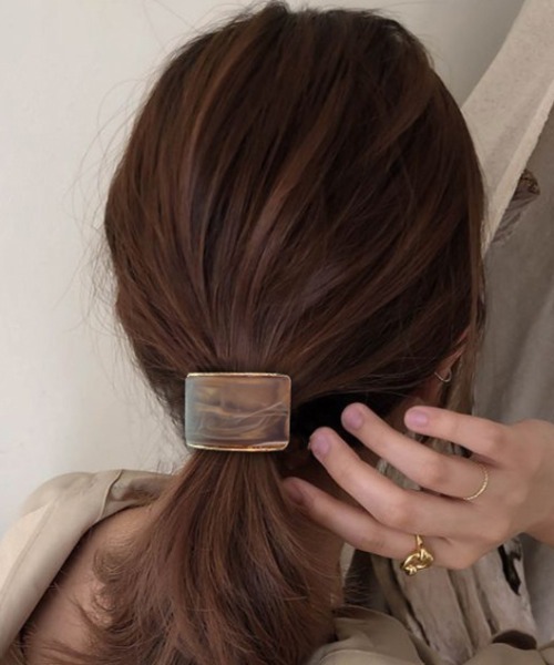 REBALANCE（リバランス）の「大理石柄ヘアゴム（ヘアゴム・レディース・A/B/C/D・FREE）」の2枚目の写真